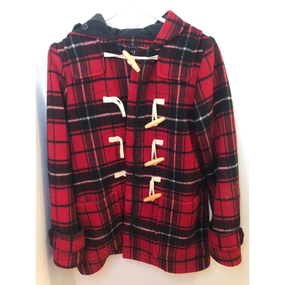 Gap wool coat in plaid